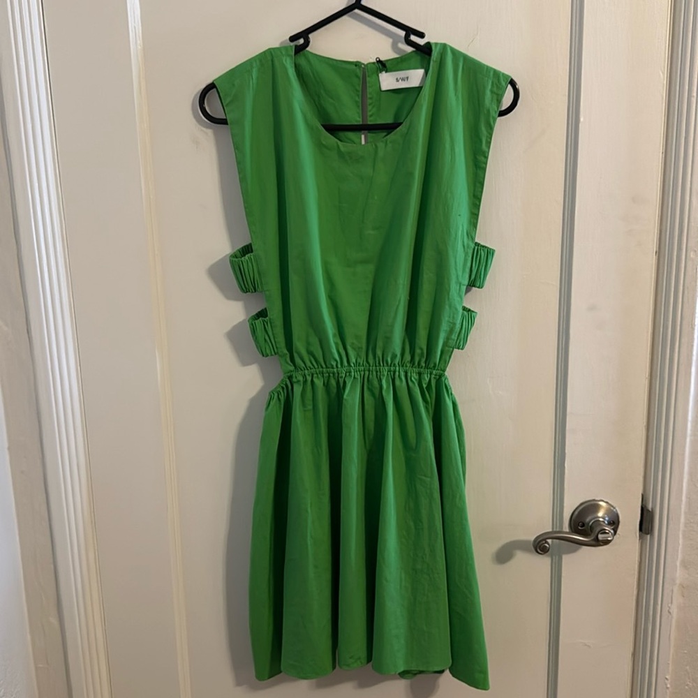 S/W/F Green Cutout Short Dress-SZ Small-NWT